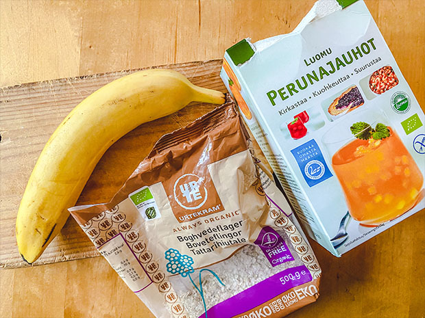 Helppojen banaanilettujen ainekset