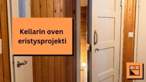Kellarin oven eristysprojekti