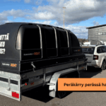 Trailertukun peräkärry auton perässä