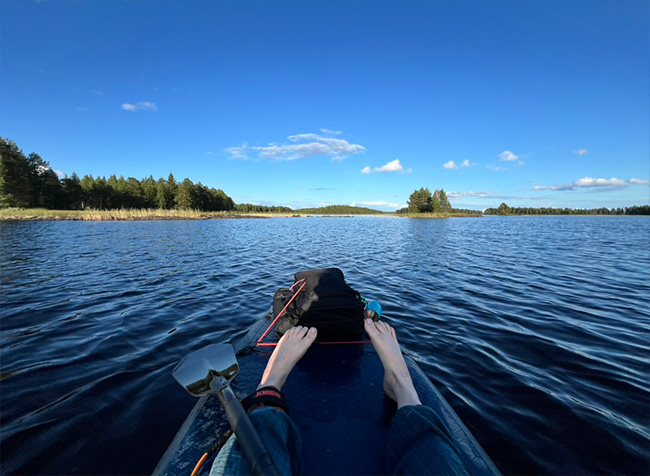 Sup-laudan päällä